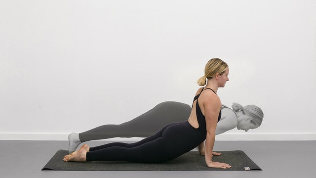 chaturanga to upward facing dog