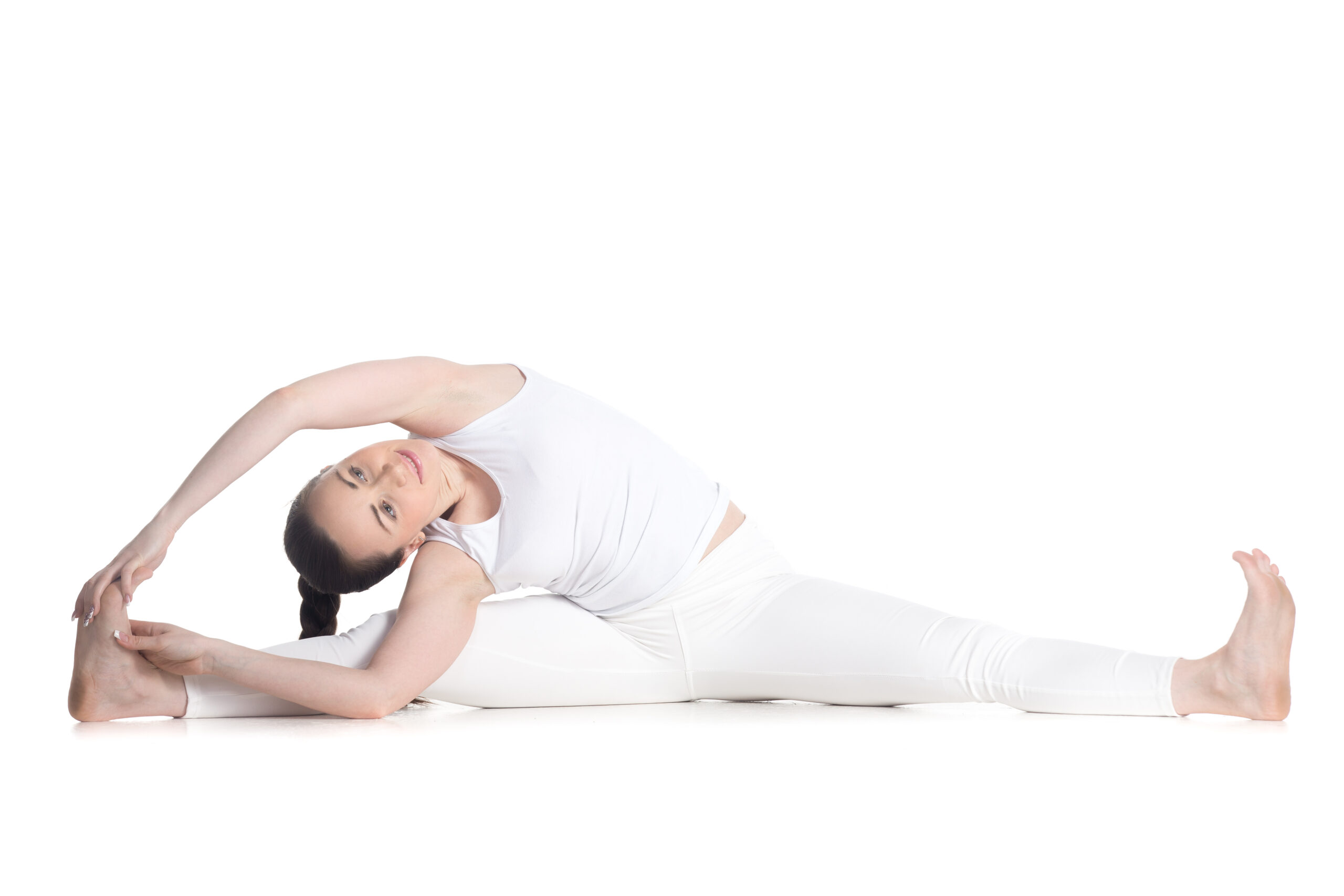 Revolved Wide-Legged Forward Bend Pose - YogaUOnline