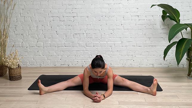 Wide Angle Seated Forward Bend Pose