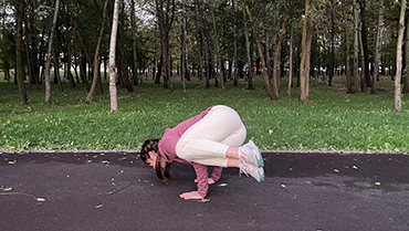 Side Crow Pose - YanvaYoga