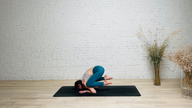 Baby Crow Pose - YanvaYoga