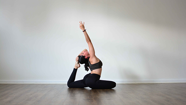 One-Legged King Pigeon Pose B - YanvaYoga