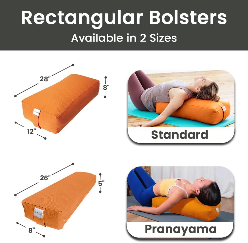 Deluxe Large Rectangular Yoga Bolster
